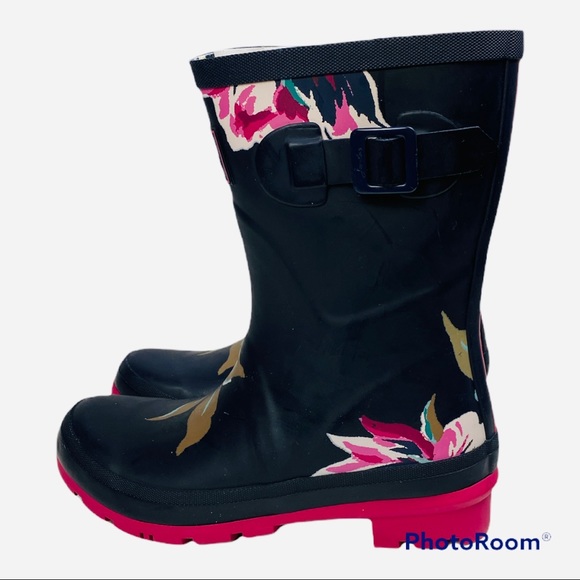 NWT JOULES "flowers" mid-calf boots - Picture 5 of 5